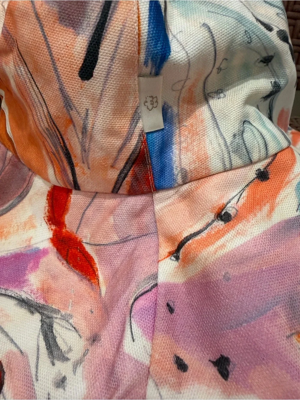 Ted Baker London Multicolor Abstract Print Wide-Brim Hat